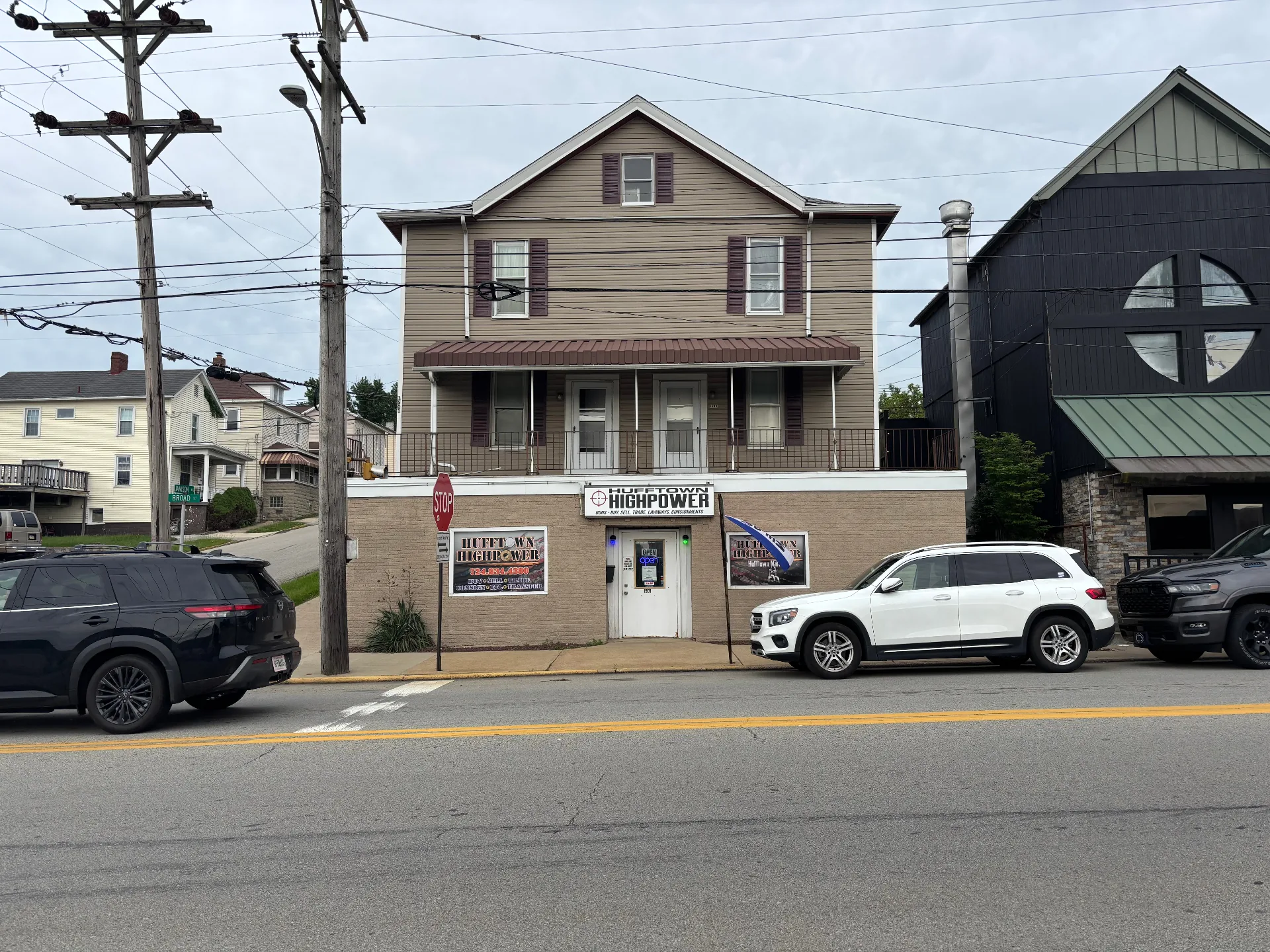 Hufftown Highpower storefront on Broad Street